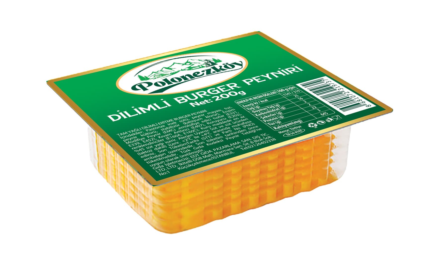 BURGER PEYNİRİ 200 G