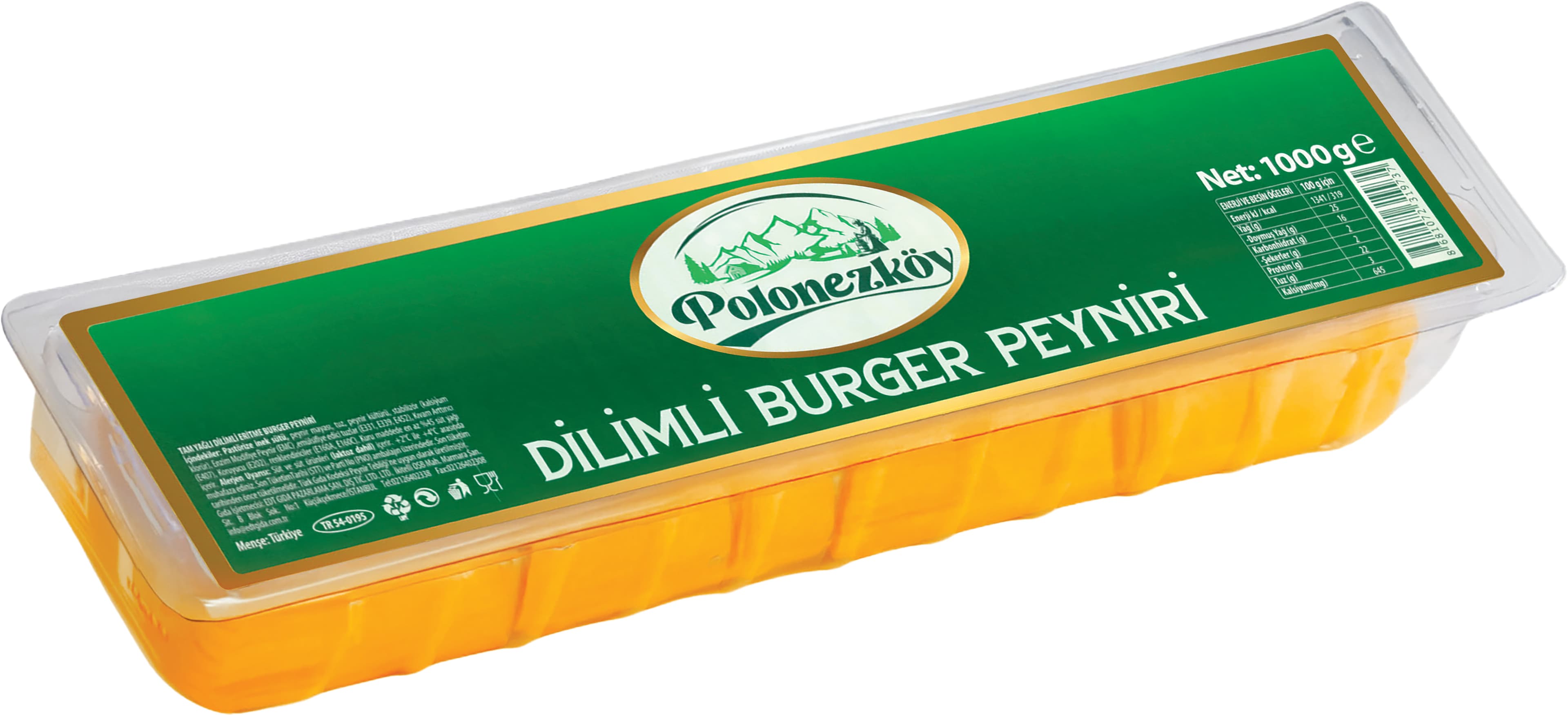 BURGER PEYNİRİ 1000 G