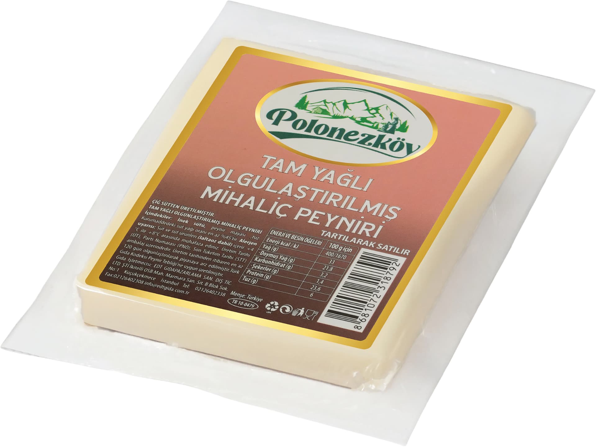 TAM YAĞLI OLGUNLAŞTIRILMIŞ MİHALİÇ PEYNİRİ