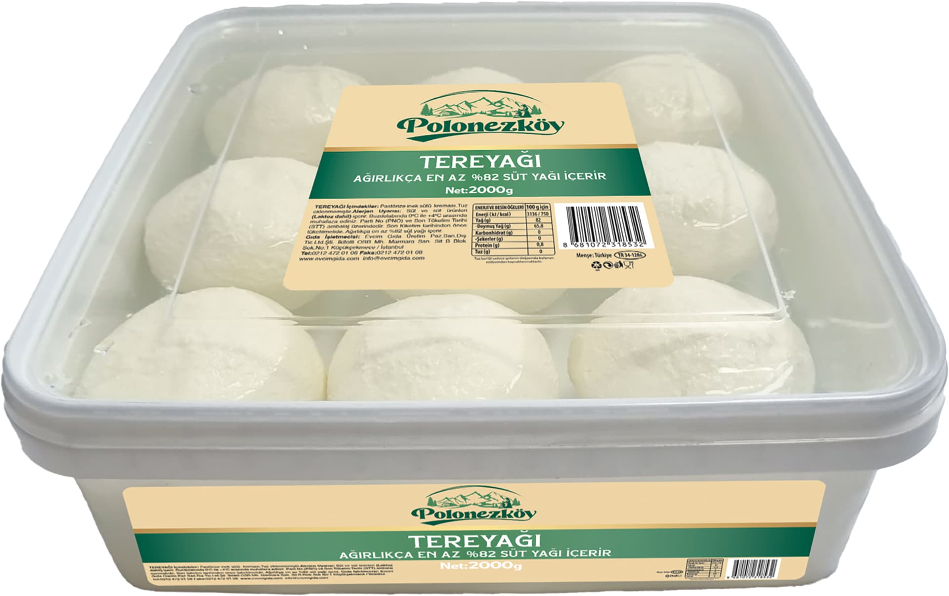 SUDA TEREYAĞI 2000 G